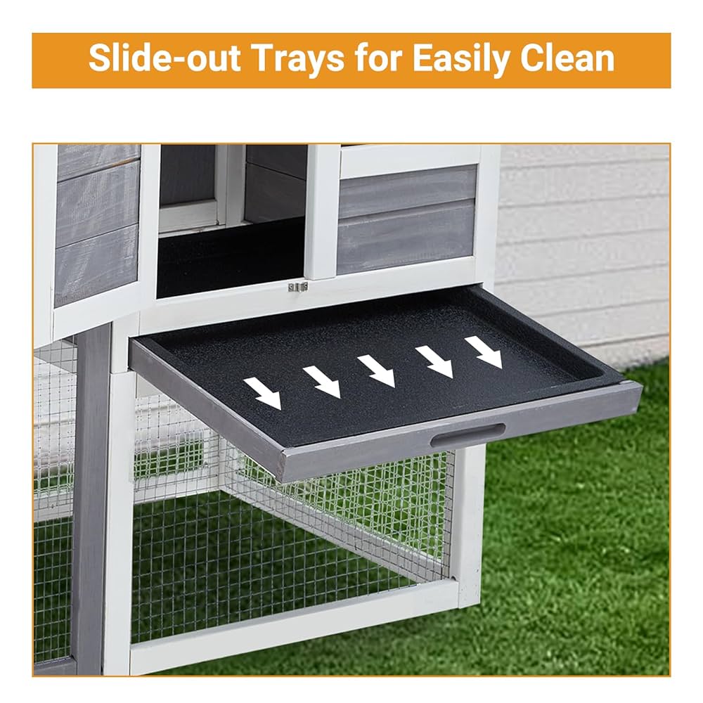 Amazon.com: 48'' Bunny Hutch Indoor with 1 Leak-Proof Trays